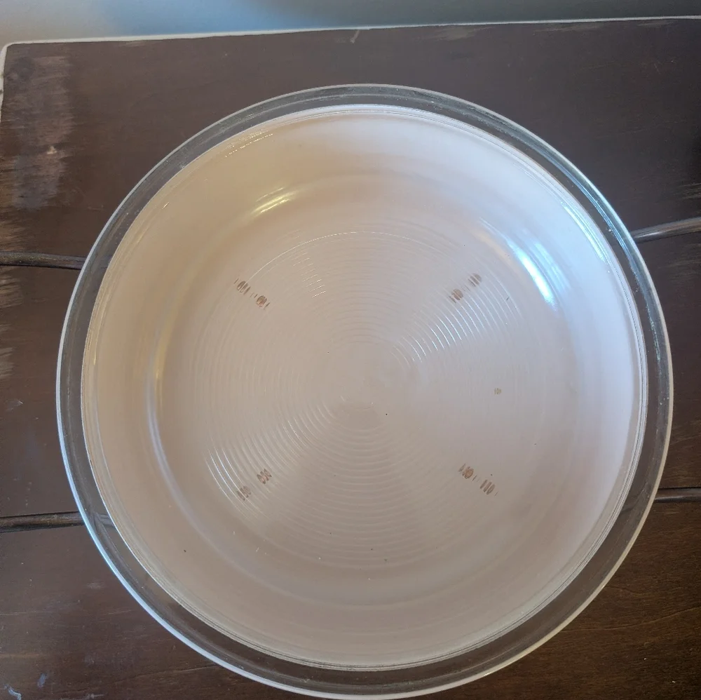 Vintage Pyrex 595 Pink Wheat Atomic Casserole Dish - Picture 4 of 11